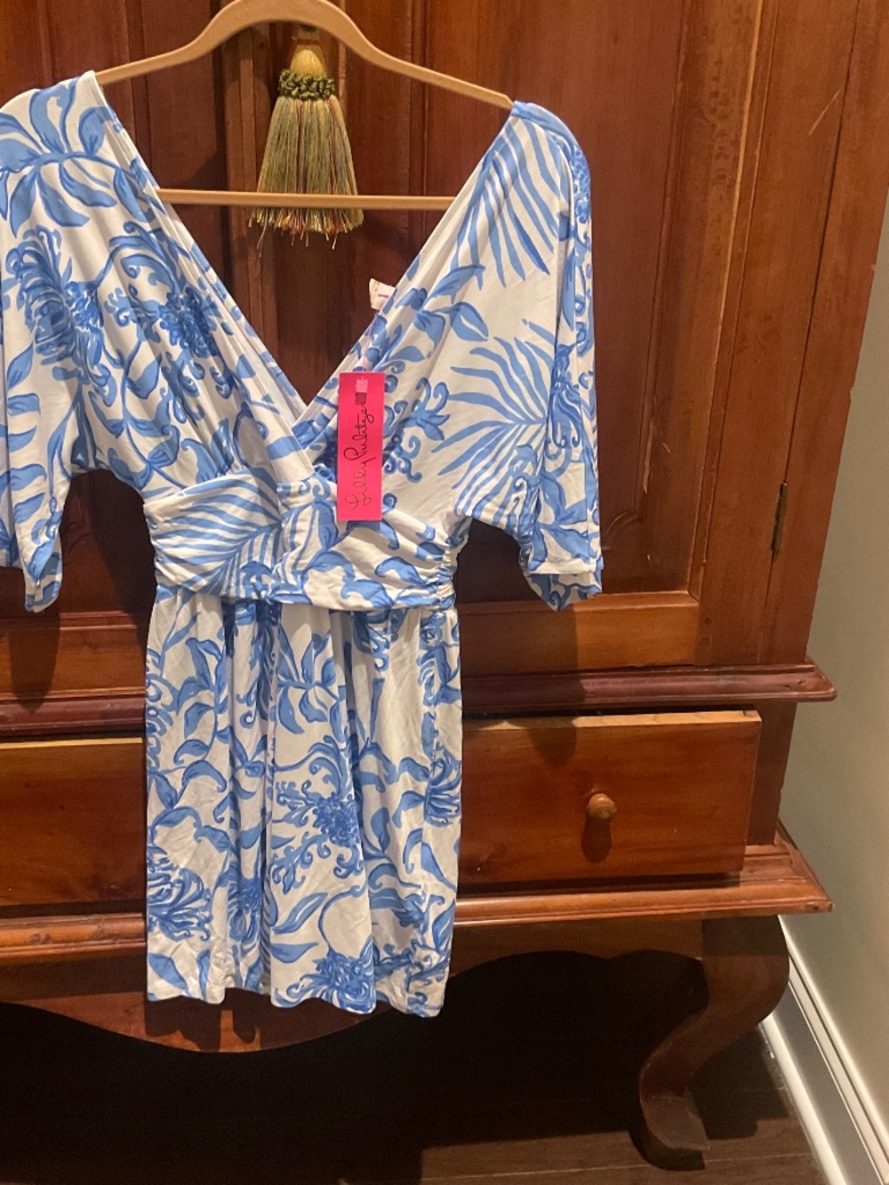Lilly Pulitzer Parigi Skort Romper Glisten In The Sun, Blue/White, Size XS